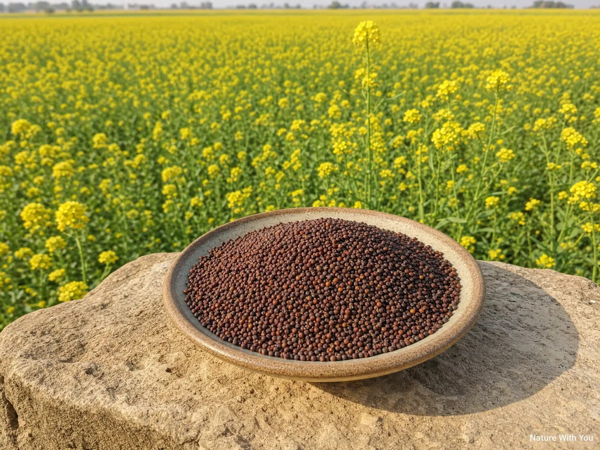 सरसों (राई) – तीखा गर्म बीज