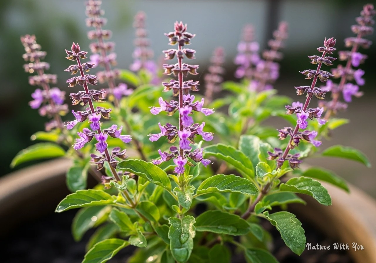 Tulsi Flowers and Their Soothing Effects