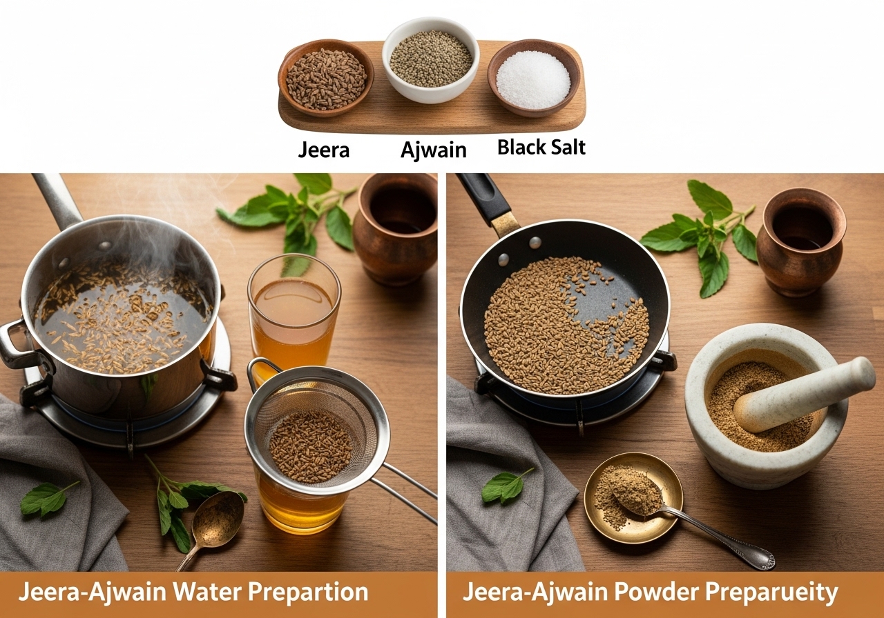 Digestion Remedy with Jeera & Ajwain