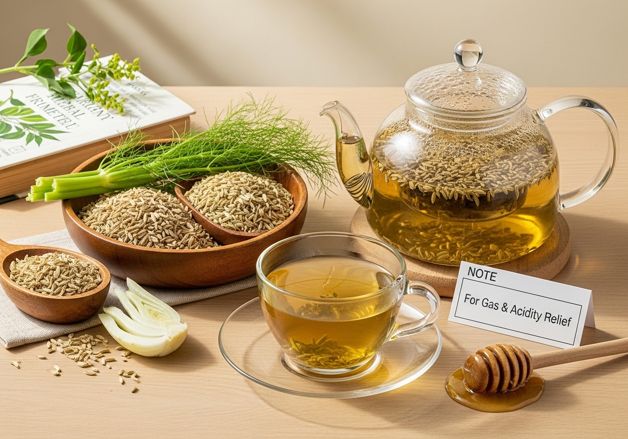 Fennel Tea Remedy for Gas & Acidity