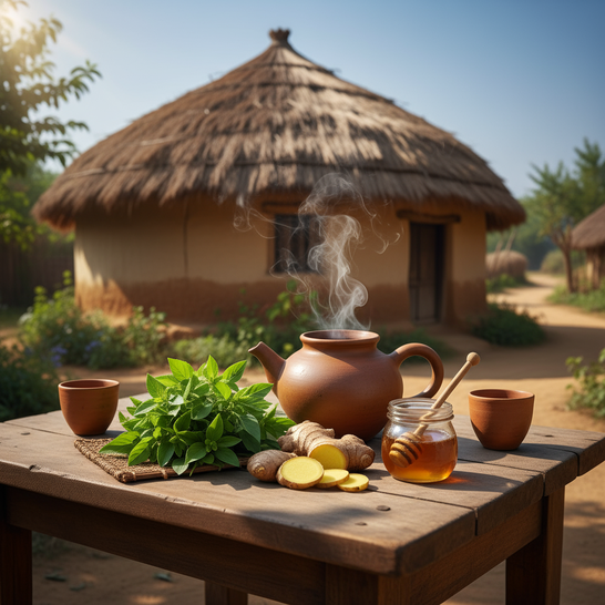 Tulsi–Ginger Tea Digestion Remedy