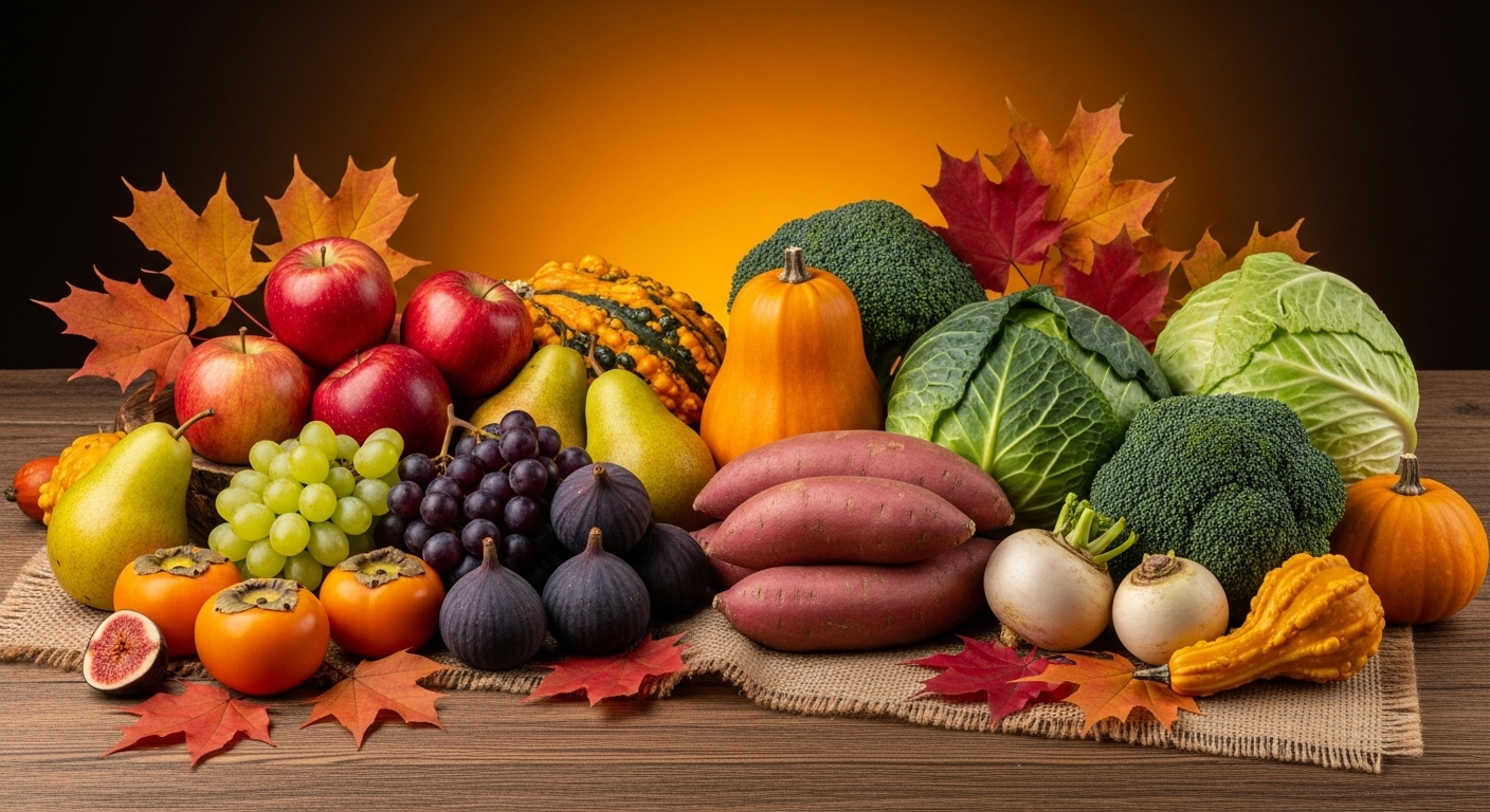 Autumn Fruits and Vegetables for Warmth & Immunity